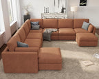 Oversized Modular Sectional Sofa, Solid Wood Frame Sofa, Removable Washable - Image 3