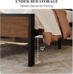 SHA CERLIN 14 Inch Twin Size Metal Platform Bed Frame - Image 4