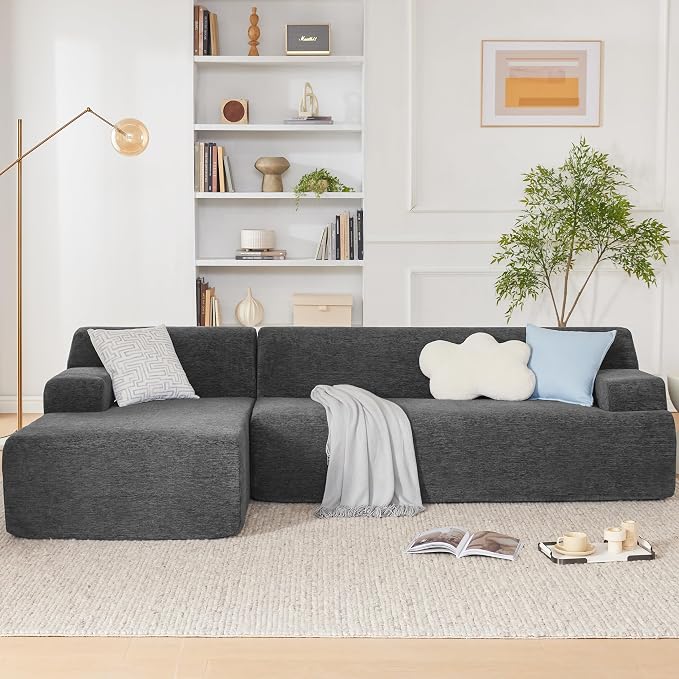 Weture 107" Modular Sectional Cloud Couch, Boneless couches Sponge sectionals by Weture
