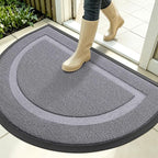 OLANLY Half Circle Front Door Mat Outside 35x23 All-Season Rubber Doormat | by OLANLY