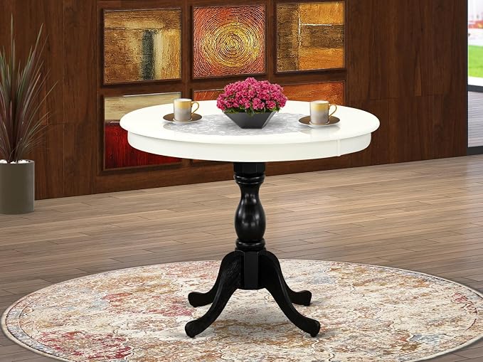 East West Furniture AMT-LBL-TP Antique Modern Kitchen Table - Image 2