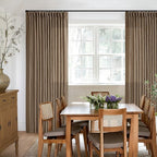 Dutch Cocoa Pinch Pleated 90 Inch Light Filtering Linen Curtains | Semi Sheer - Image 6