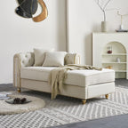 Yogald 66.9'' Chesterfield Chaise Lounge - Image 3