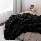 Bedsure GentleSoft Fluffy Black Throw Blanket Gifts - Image 5