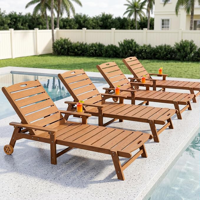 Outdoor Lounge Chair Set of 4 - Image 9