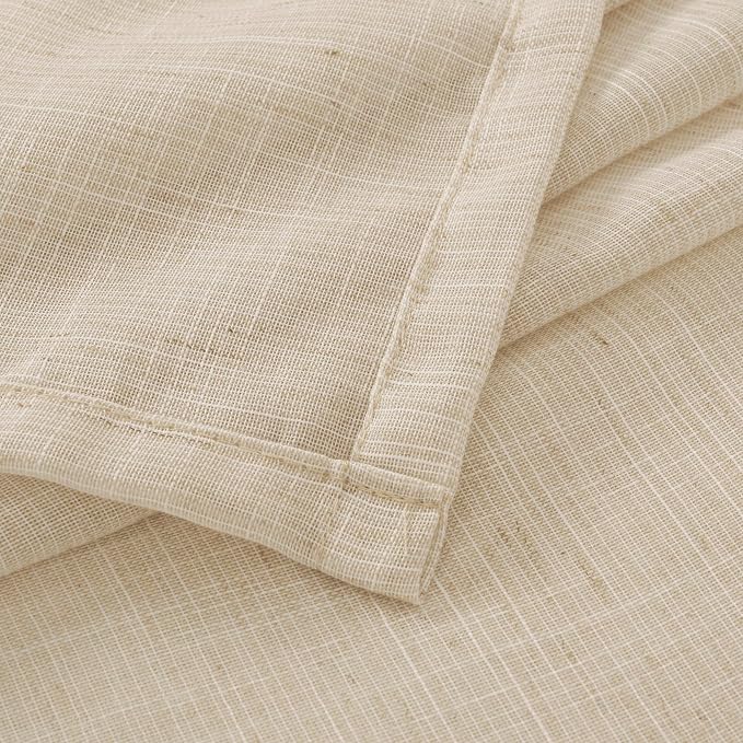 BGment Burlap Linen Curtains 63 Inch 2 Panels Set - Image 8