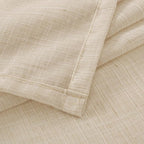 BGment 40 Inch Length Burlap Tan Linen Curtains - Image 8