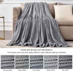 BEDELITE 3D Ribbed Jacquard Grey Blankets Queen Size - Image 7