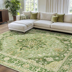 RELEANY Washable Area Rug, Large 9'x12', Water Repellent, Pet Friendly - Image 3