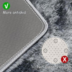 Tie-Dyed Dark Grey 2x8 Machine Washable Runner Rugs - Image 4