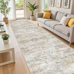 2'6 x 10' Runner Rug Non Slip, Washable Kitchen Rugs, Living Room, Long Rug - Image 5