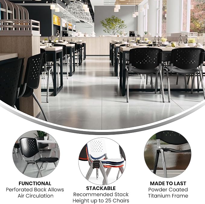 Flash Furniture Hercules Series Plastic Contoured Lobby Chairs - Image 4