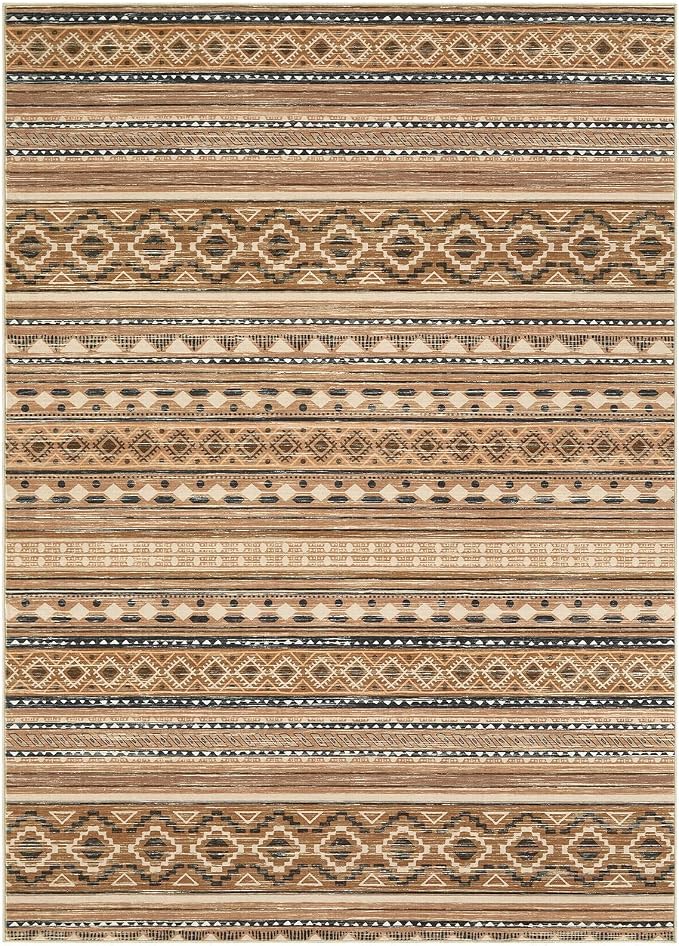 cotiled Boho 9x12 Area Rug for Living Room: Large Moroccan Washable Rug | Solve - Image 9