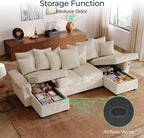 LINSY HOME Oversized Sectional Sleeper Sofa - Image 5