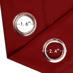 Blackout Curtains 66 x 84 inch/Red Curtains Set of 2 Panels/Thermal Insulated - Image 6