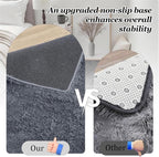 9x12 Area Rug Living Room Bedroom: Fluffy Plush Shag Carpet Grey | - Image 6