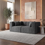 MONVANE 75" Loveseat Sofa, Comfy Chenille Cloud Couch - Image 2