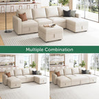 HONBAY Modular Sectional Sleeper Sofa Bed, Sectional Couch - Image 5