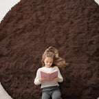OLANLY Coffee Round Rugs for Bedroom by OLANLY