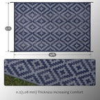 SAND MINE Reversible Mats, Plastic Straw Rug, Modern Area Rug, Large Floor Mat - Image 2