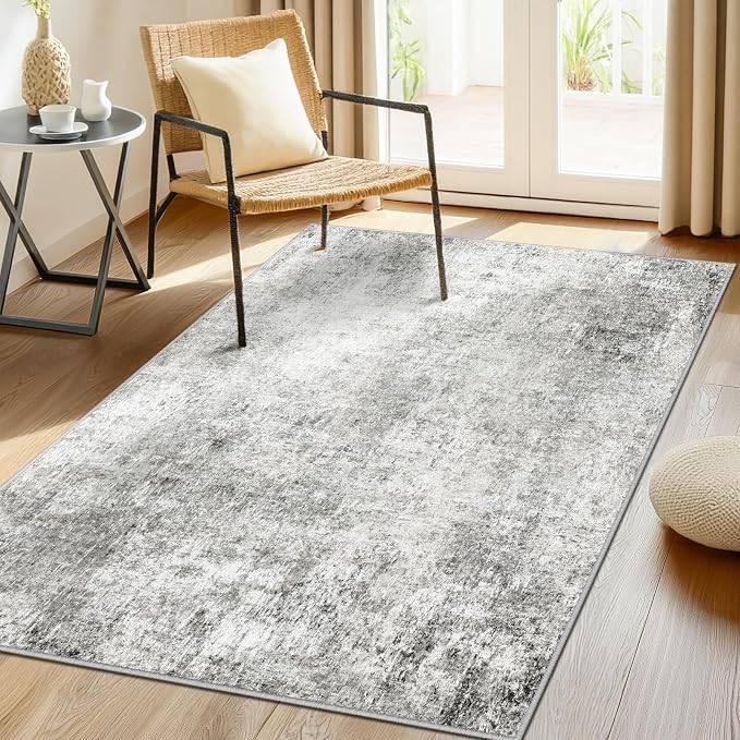 RELEANY Washable 4'x6' Abstract Area Rug - Image 9