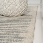 JONATHAN Y Khalil Modern Berber Stripe Cream/Gray Indoor Area Rug, Contemporary - Image 6