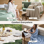 Bedsure GentleSoft 100% Cotton Large Blanket Oversized King - Image 5