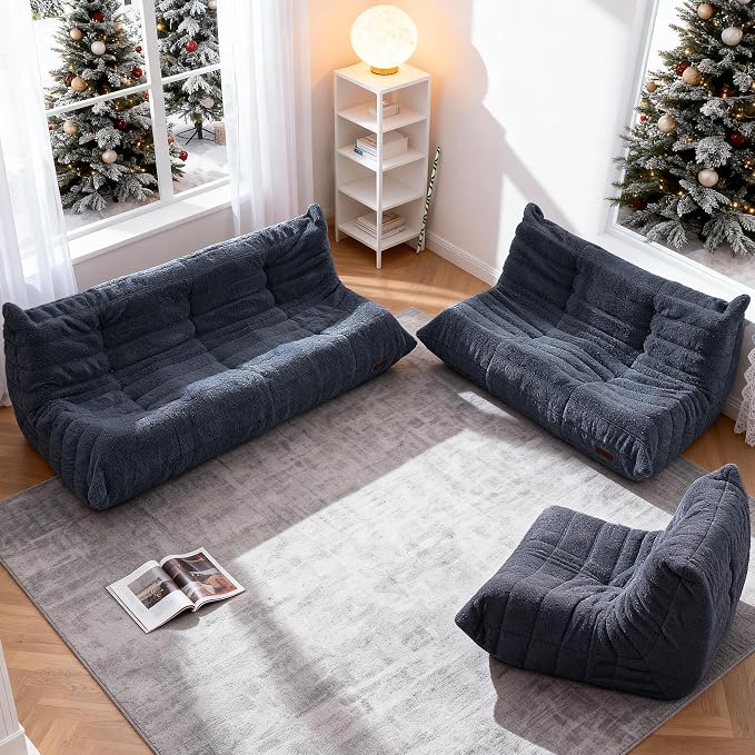 Bean Bag Loveseat Chair Big Sofa Beanbag Chair - Image 8