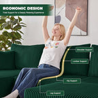 Weture 108” Modular Sectional Couches, Modern Modular U-Shape Sofa - Image 7