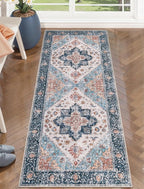 SERISSA 2x5 Washable Non Slip Boho Runner Rug by SERISSAHomeDecorCollection