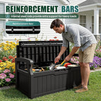 Devoko 80 Gallon Storage Bench Deck Box Lockable - Image 6