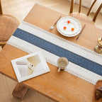 FEXIA Boho Blue Table Runner 60 Inches Long - Image 6
