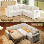 83.5" Sectional Sleeper Sofa - Image 4