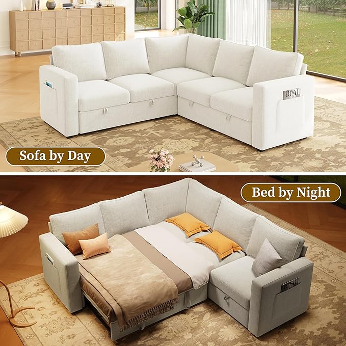 83.5" Sectional Sleeper Sofa - Image 4