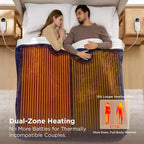 Bedsure Heated Blanket King Size, Dual Control Electric Blanket, 6 Heat/6 Timer - Image 3