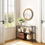 Hoctieon Industrial Console Table, 3 Tier Entryway Table, Hallway Table - Image 4