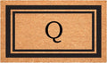 Calloway Mills 152962436Q Black Border 24" x 36" Monogram Doormat by Callowaymills