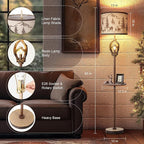 Scenekoy Antlers Style Metal Tray Floor Lamp - Image 2