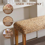 Solid Wood Acacia Indoor Bench - Image 4