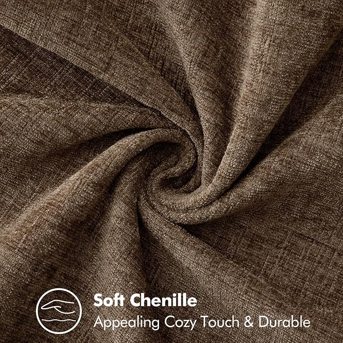MIULEE Decorative Lumbar Throw Pillow Covers 12x20 Inch Brown 2 Pack | - Image 3