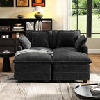 58" Cloud Couch Loveseat, Deep Seat Modular Sectional Sofa - Image 7