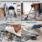 2x5 Washable Kitchen Rug Runner – Non-Slip Abstract Modern Small Rug - Image 6
