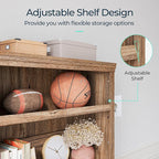 LINSY HOME 5-Shelf Bookcase, Bookshelves Floor Standing Storage Shelves 68 in - Image 5