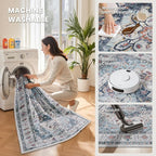 8x10 Area Rugs for Living Room, Large Washable Rug, Dining Room, Low Pile - Image 5