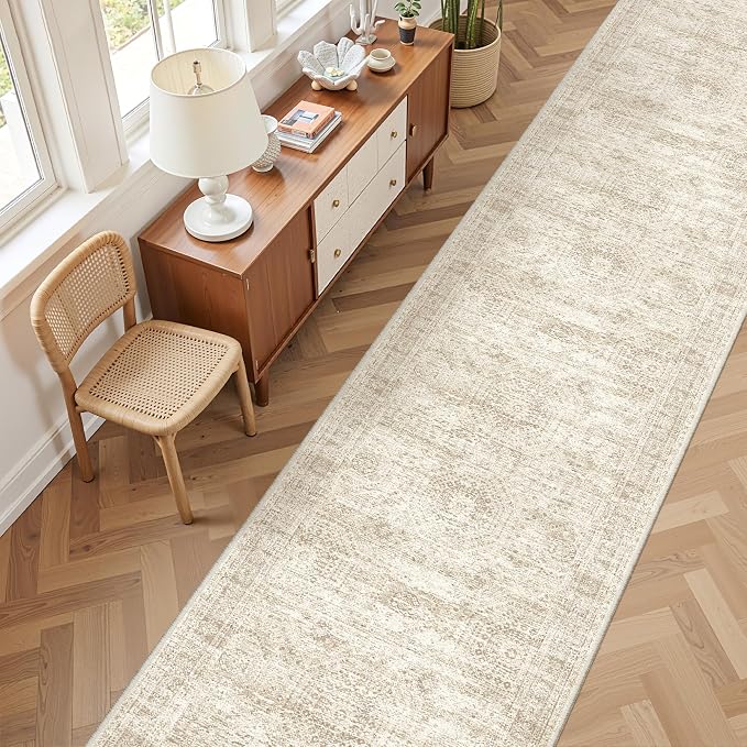 2'6 x 14' Runner Rug Non Slip, Washable Kitchen Rugs, Living Room, Extra Long - Image 5