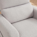 Swivel Rocker Recliner, Oversized Teddy Manual Nursery Glider Rocking Recliner - Image 8