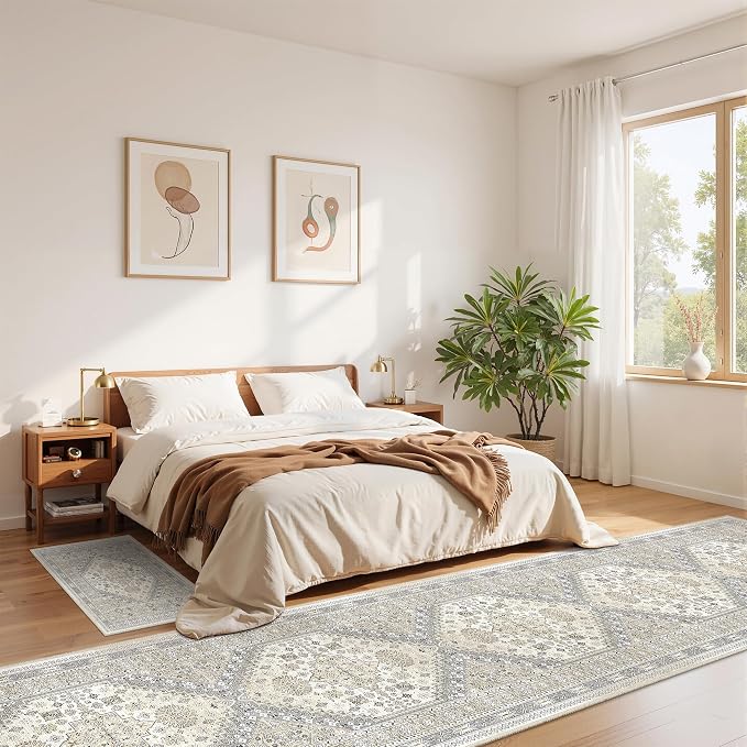 2'6 x 12' Runner Rug Non Slip, Washable Kitchen Rugs, Living Room, Long Rug - Image 9