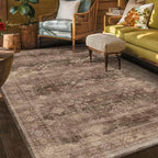 Boho Taupe Brown 5x7 Living Room Rug - Image 3
