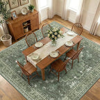 RELEANY Washable Area Rug, Square 10'x10', Water Repellent, Pet Friendly by RELEANY