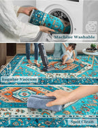 SERISSA 2x5 Washable Non Slip Boho Runner Rug - Image 3